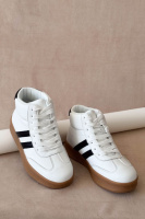 Кросівки жіночі демісезонні, колір біло-чорний, 248RSD20-7