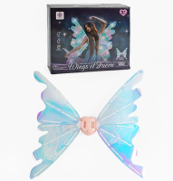 Електричні рухомі крила феї «Wings of Faerie» з підсвічуванням і звуком блакитні