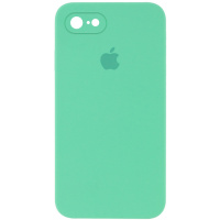 Чохол Silicone Case Square Full Camera Protective (AA) для iPhone SE 2 / 3 (2020 / 2022) / iPhone 8 / iPhone 7, Зелений / Spearmint - купити в...