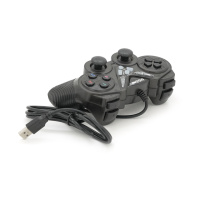 Геймпад проводной для ПК USB-908 USB 2.0 Double Shock (Black), Blister