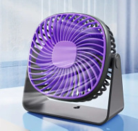 Вентилятор настольный-настенный USB 19032 фиолетовый