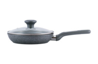 Сковорода антипригарная Kamille - 200 мм Granite с крышкой 1 шт.