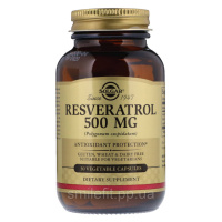 Ресвератрол 500 мг, Solgar, 30 гелевих капсул