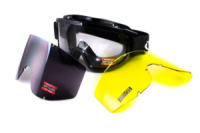 Тактичні окуляри Global Vision (США) Wind-Shield 3 lens KIT Anti-Fog, три змінних лінзи чорна оправа