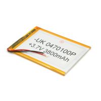 Литий-полимерный аккумулятор 4*70*100mm (Li-ion 3.7В 3800мА·ч)