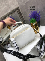 Біла - спортивна, молодіжна крос-боді сумочка зі знімним ременем у комплекті (0529)