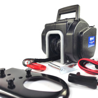 Лебідка портативна акумуляторна 2,7т 6000LBS трос синтетика Husar Winch