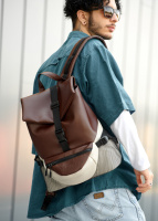 Рюкзак Стиль  високої якості українського виробництваСтиль -  шококлад чоловічий