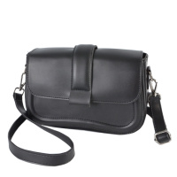 ЧОРНИЙ — фабричний клатч високої якості українського виробництва, під клапаном (Луцьк, 846)