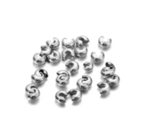 Кримпы гипоаллергенные сплав / 5 шт / 5 мм / сталь