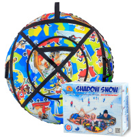 Тюбинг для катания 100 см «Казаки» (Оксфорд, ПВХ) ватрушка надувная