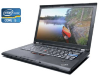 Ноутбук А-класс Lenovo ThinkPad T410 / 14« (1440x900) TN / Intel Core i5-520M (2 (4) ядра по 2.4 - 2.93 GHz) / 4 GB DDR3 / 160 GB SSD / Intel HD...