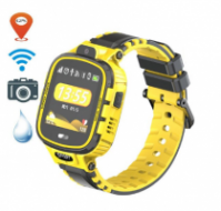 Детские умные смарт часы Baby Smart Watch с GPS DF45 Original WiFi водонепроницаемые жёлтые