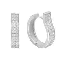 Серебряные серьги CatalogSilver с фианитами (2180708)