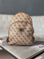 Рюкзак Guess якість бежевий+темні вставки