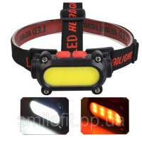 Ліхтар налобний BL-209-COB (white+red)