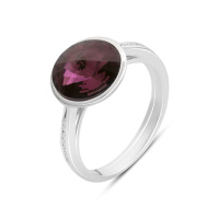 Серебряное кольцо CatalogSilver с фианитами, вес изделия 3,73 гр (2177388) 18 размер