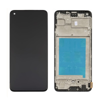 Дисплей для Realme 7 Pro с чёрным тачскрином и корпусной рамкой IPS