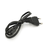 Кабель питания 1.0m, 0.5mm, PC-184/2 CEE7/16-C7 2 pin (для бытовой техники), Black, OEM Q750