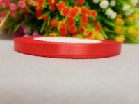 Атласная лента/ 0.6мм/ 23 метра/  красный
