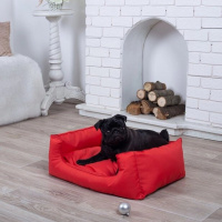 Лежанка для собаки и кота, цвет красный