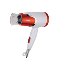 Фен для волос электрический складной портативный компактный 1200W DSP 30077 Красный