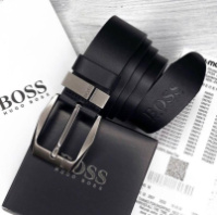 Ремінь шкіряний Hugo Boss Чорний