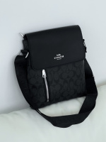 Сумка-мессенджер Coach чоловіча через плече  чорний