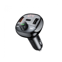 АЗП з FM-модулятором REMAX Lodi Series All-in-One 54.5W PD+QC 2A+1C Fast Car Charge  RCC331 Black (6954851202288)