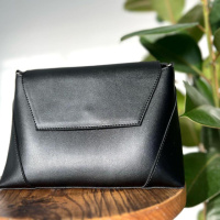 ЧОРНА - каркасна маленька фабрична сумочка високої якості (Луцьк, 734)