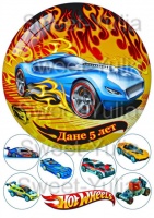 Вафельные картинки на тему: Hot wheels