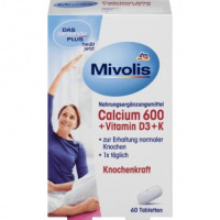 Витаминный комплекс Mivolis Calcium 600 + Vitamin D3 + K1+К2, 30 шт
