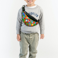 Сумка-бананка супер маріо «Super Mario» з принтом, 35х15см, дитяча, молодіжна (00018)