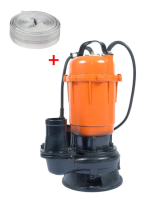 Занурювальний фекальний насос для каналізації та брудної води Powercraft WQD 1300f + рукав 20м