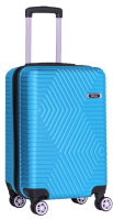 Мала пластикова валіза на колесах 45L GD Polo блакитна