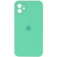 Чохол для Apple iPhone 11 (6.1«») - Silicone Case Square Full Camera Protective (AA) Зелений / Spearmint - купити в SmartEra.ua