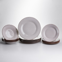 Столовий сервіз на 6 персон 24 предмети порцеляновий HP-HK-A9