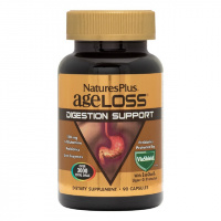 Поддержка желудочно-кишечного тракта AGELOSS, DIGESTIVE SUPPORT, NATURE'S PLUS, 90 капсул