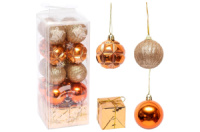 Набор игрушек елочных бронзовых 5см (20шт) (116205)