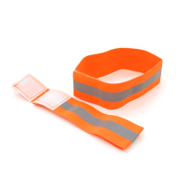Глянцевый светоотражающий эластичный ремешок на запястье или щиколотку, цена за комплект 2шт, Orange