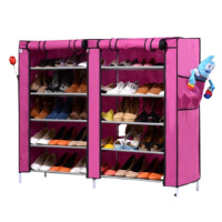 Тканевый двойной шкаф для обуви Shoe Cabinet 5 Layer 6510 114*30*92