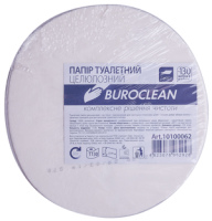 /Папір туал. целюлозний Buroclean  «Джамбо», 130м, на гільзі, білий