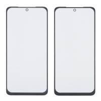 Стекло тачскрина с OCA плёнкой для Xiaomi Poco M5s чёрное с олеофобным покрытием, закалённое