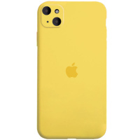 Чохол для Apple iPhone 14 Plus (6.7«») - Silicone Case Full Camera Protective (AA) Жовтий / Yellow - купити в SmartEra.ua