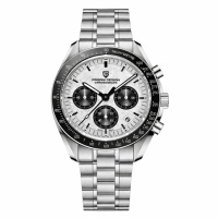 Чоловічий годинник Pagani Design PD-1735 Silver-White з сапфіровим склом та механізмом SEIKO VK63