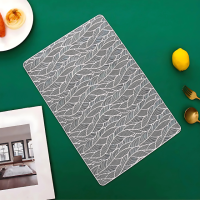 Сервировочная салфетка под горячее коврик сервировочный серебристый,  45×30см, набор 2шт