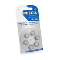 Батарейка воздушно цинковая PKCELL 1.4V ZA13, 6 штук в блистере, цена за блистер, Q