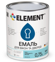 Емаль ELEMENT для вікон і дверей база А біла 0,75 л