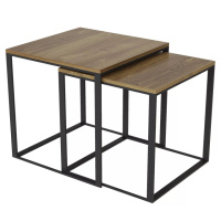 Стол журнальный Art In Head 2 в 1 Ascet 530x530x530 Дуб Барокко янтарный (AS14080000030)