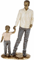 Декоративная статуэтка «Папа и Сын» 12.5х6х22.5см, полистоун